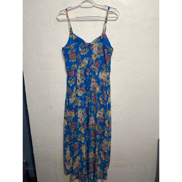 Lily Rose‎ floral high low faux wrap summer dress womens medium fairy prairie - Picture 4 of 10